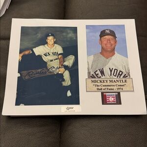 New York Yankees Mickey Mantle  signed photo